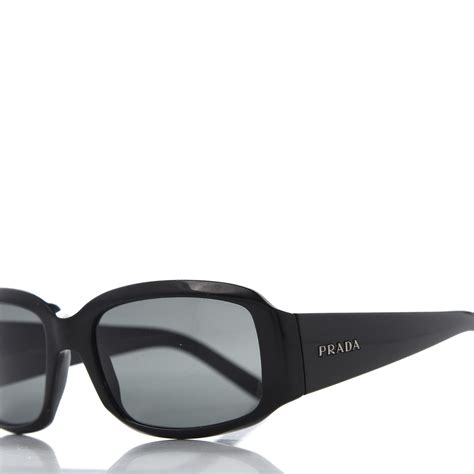 PRADA Acetate Visor Sunglasses SPR 05I Black 